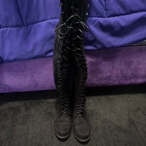 Knee High Lace up boots